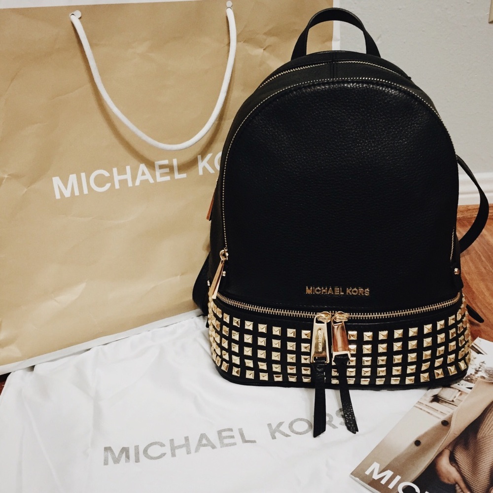 Michael Kors backpack - Black and Gold